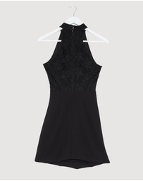 Revibe - Repaired CHANCERY Chappel Lace Mini Dress - AU 10