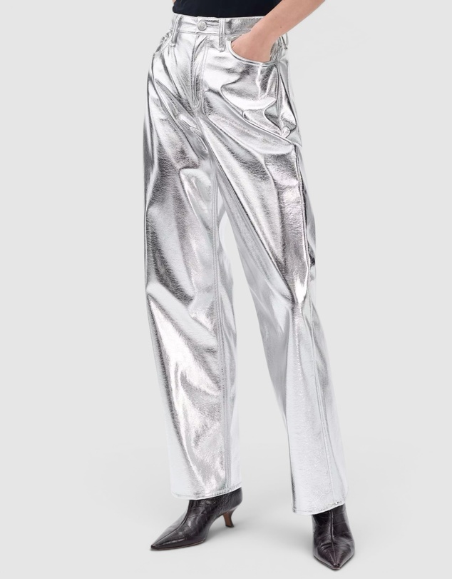 rag & bone - Logan Faux Leather Wide Leg Pants