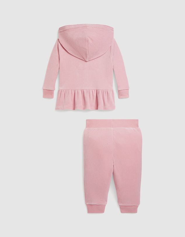 Polo Ralph Lauren - Velour Hoodie & Jogger Pants Set - Babies