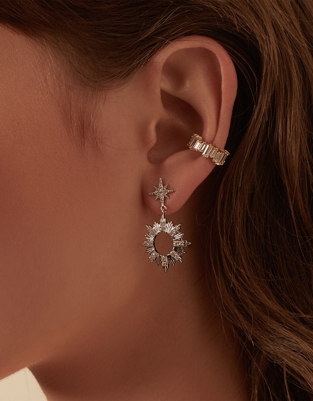 Wanderlust + Co - Sunseeker Silver Earrings
