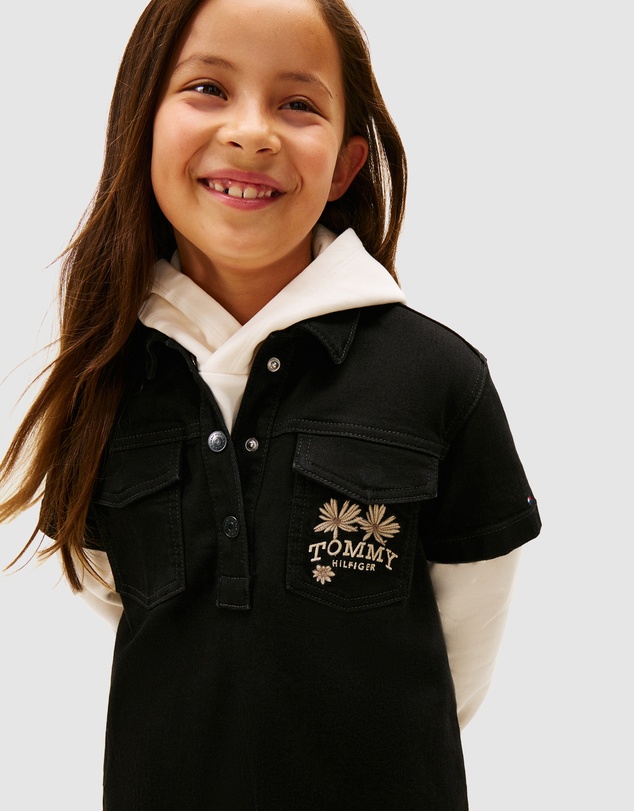 Tommy Hilfiger - A-Line Denim Dress - Kids