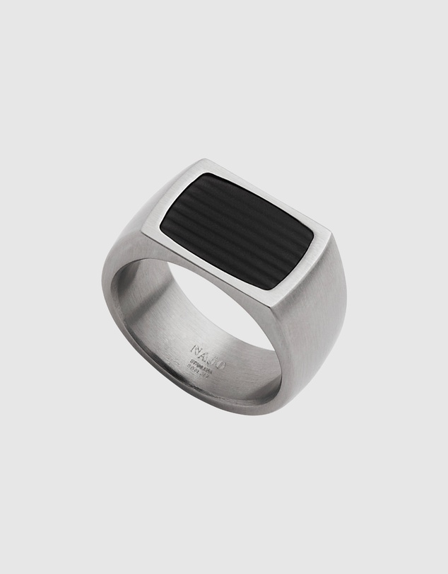 Najo - Paladin Men's Carbon Fibre & Steel Ring