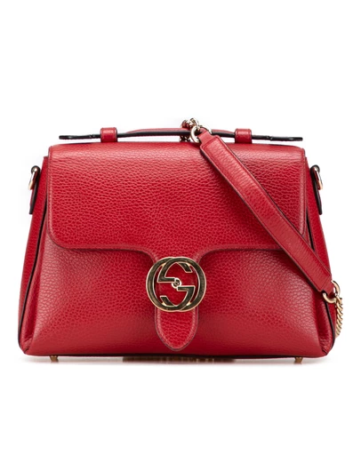 Pre-Loved by Azura Reborn - Pre-Loved Small Dollar Calf Interlocking G Satchel