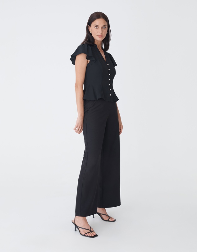 Forcast - Carissa Gathered Sleeve Top