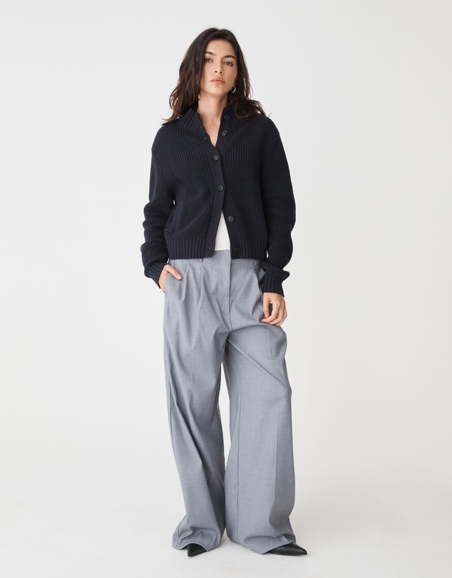 Forcast - Petra Rib Knit Cardigan