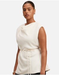 Forever New Curve - Marina Curve Draped Tie Top