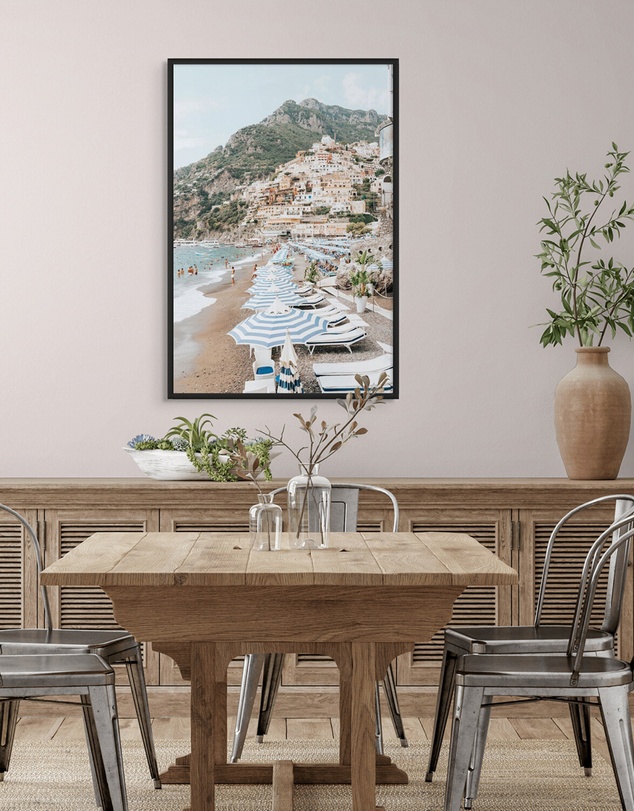 Amichi Co - The Cliffside Village Fine Art Print
