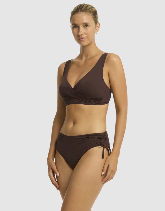 Sea Level Australia - Essentials Edit Cross Front Multifit Bra Top
