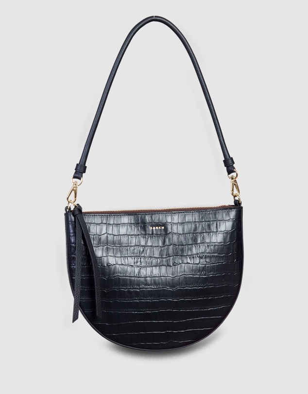 SABEN - Gani Shoulder Bag Black Croc