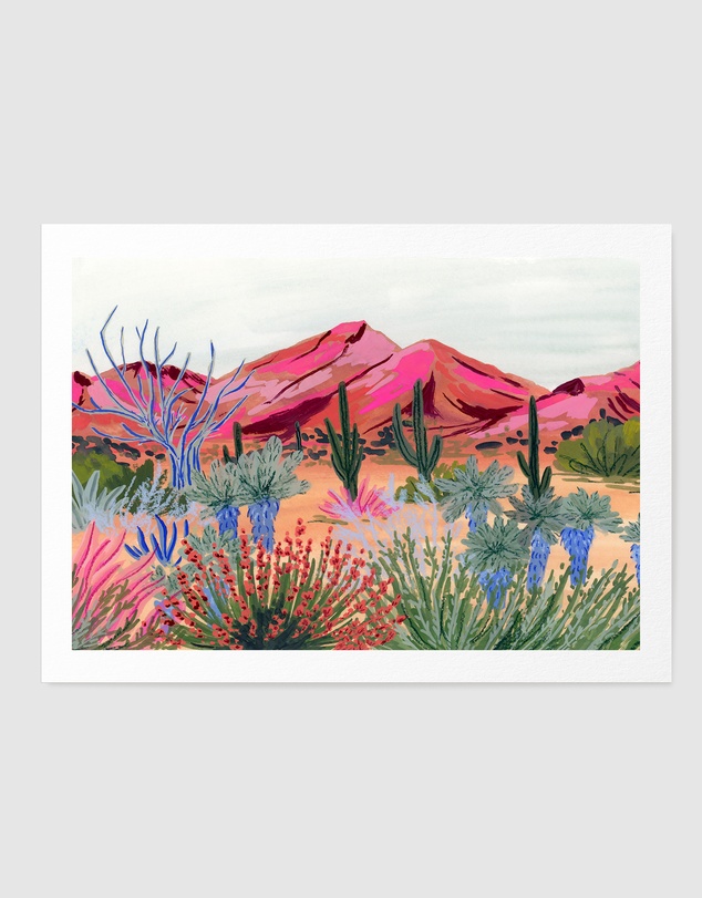 Olive et Oriel - Bright Desert by Sarah Gesek Art Print