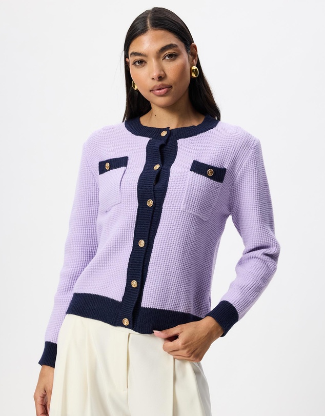 Mossée - Sybil Colour Block Knit Cardigan
