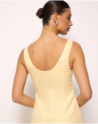 AERE - Fern Linen Maxi Dress