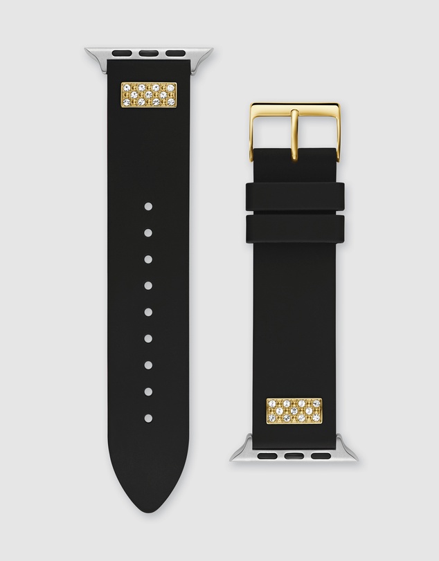 GUESS - Guess Apple Band - Black & Gold Frontier Silicone Stones 42/44/45mm