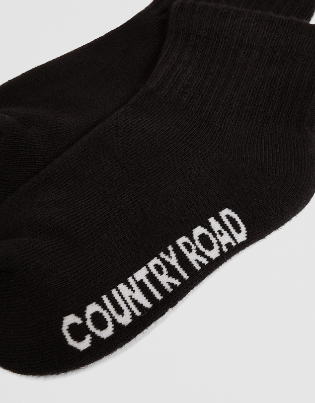 Country Road - Quarter Crew Sock Pack Of 3