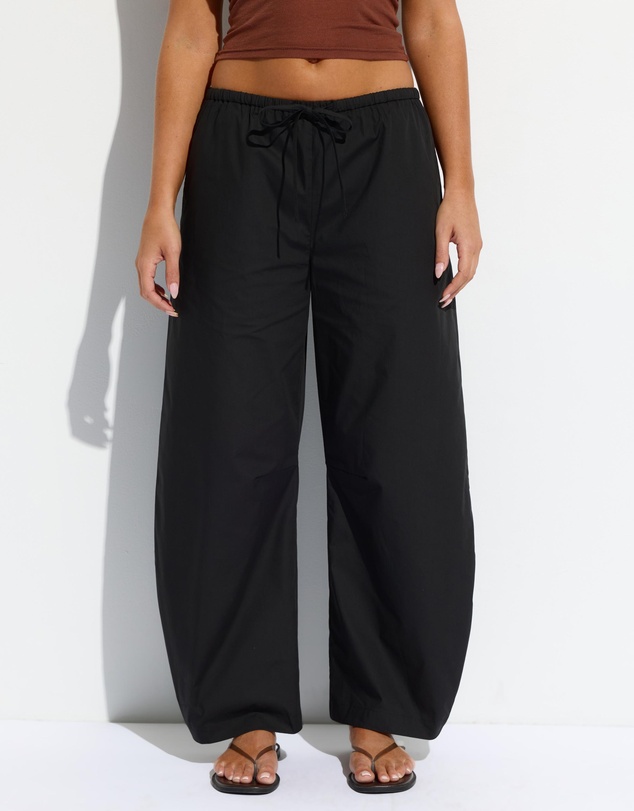 Dazie - Raina Low Rise Cotton Poplin Barrel Pants