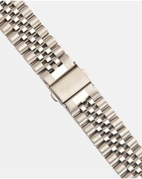 Friendie - Stainless Steel Link Bracelet Band - The Perth - Apple Watch Compatible