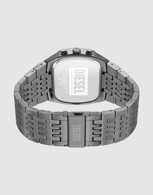 Diesel - Spiked Cushion Gun-Metal Chronograph Watch