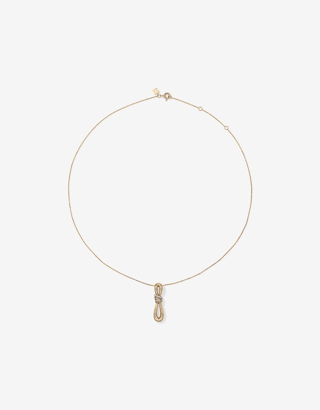 Michael Hill - 0.07 Carat TW Diamond Knots Pendant in 10kt Yellow Gold