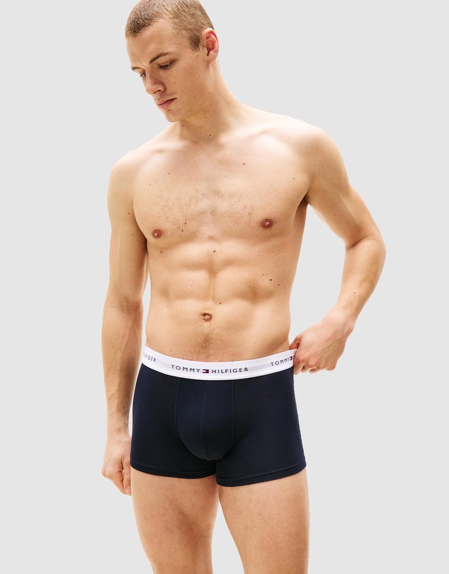 Tommy Hilfiger - 3-Pack Signature Cotton Waistband Trunks