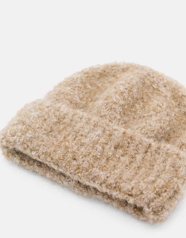 Morgan & Taylor - Freya Boucle Beanie in Beige
