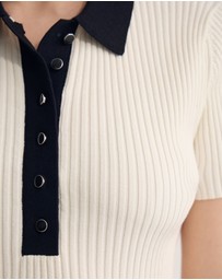 Oxford - Monique Rib Polo Knit