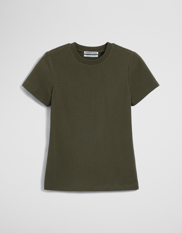 Country Road - Australian Cotton Blend Fitted T-shirt