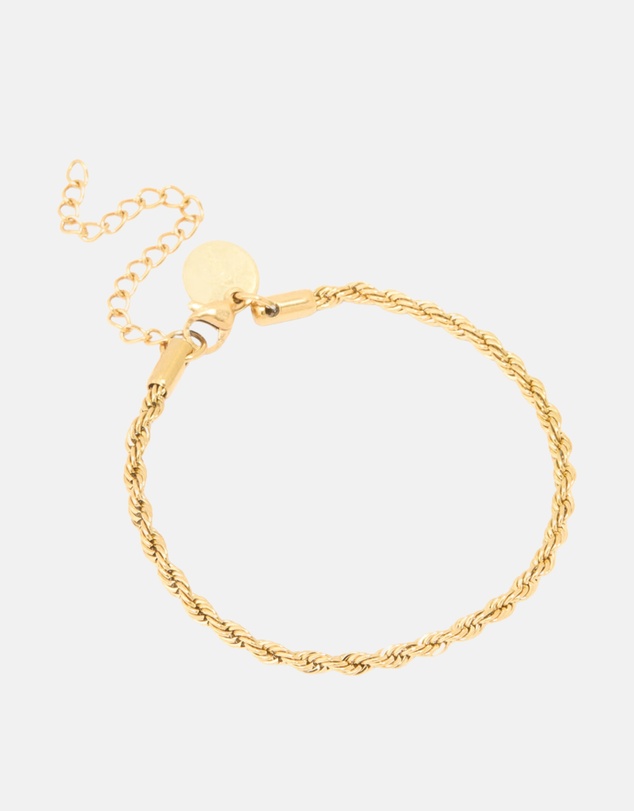 Lovisa - Waterproof Gold Plated Stainless Steel Twisted Chain Bracelet