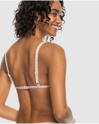 Roxy - Wavy Stripe Bralette Bikini Top For Women