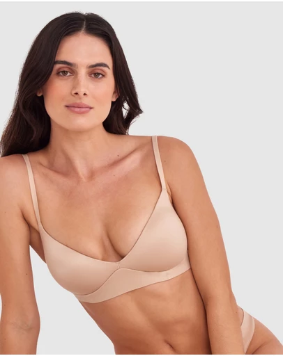 Bras N Things - Body Bliss Plunge Wirefree Push Up - Nude 2