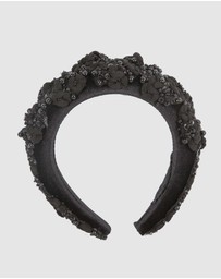 Max Alexander - Black Racing Fascinator Headband