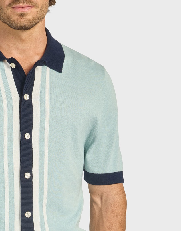 Academy Brand - Charlie Stripe Knit SS Shirt
