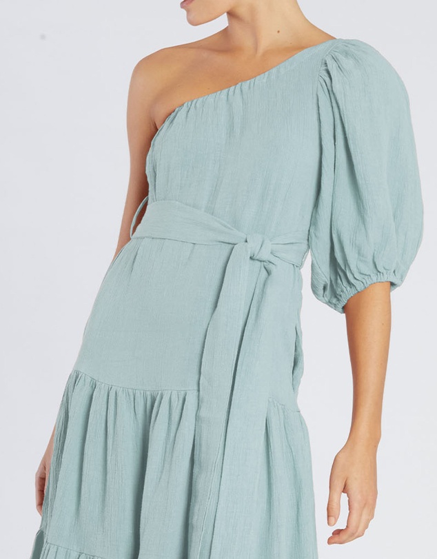 Amelius - Saloma Linen One Shoulder Dress