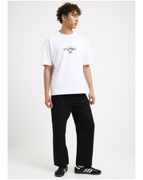 Black Noise White Rain - Cursive Carpenter Pants