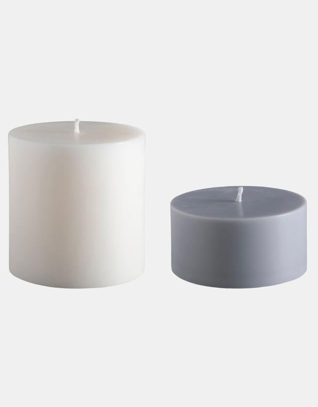 porter green - escc large pillar candle soy-blend unscented candles