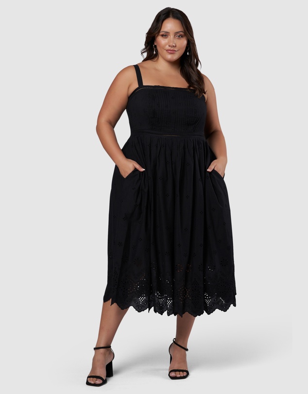 Something 4 Olivia - Brenna Broderie Midi Dress