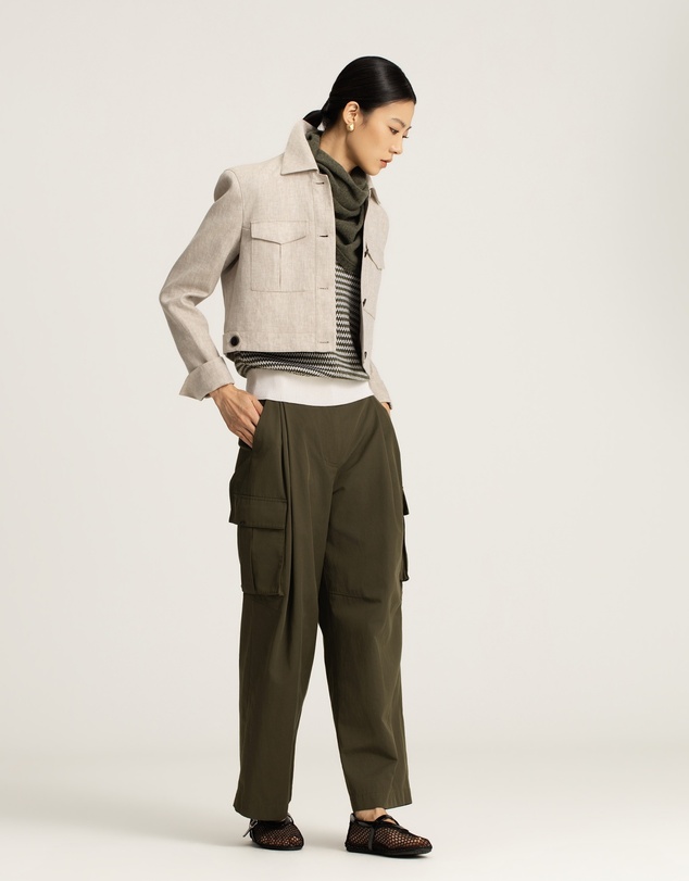 IDA+S - Elia Cropped Linen Jacket