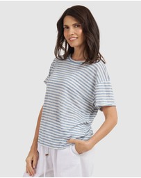 CAMIXA - Francy Linen Jersey T-Shirt Top