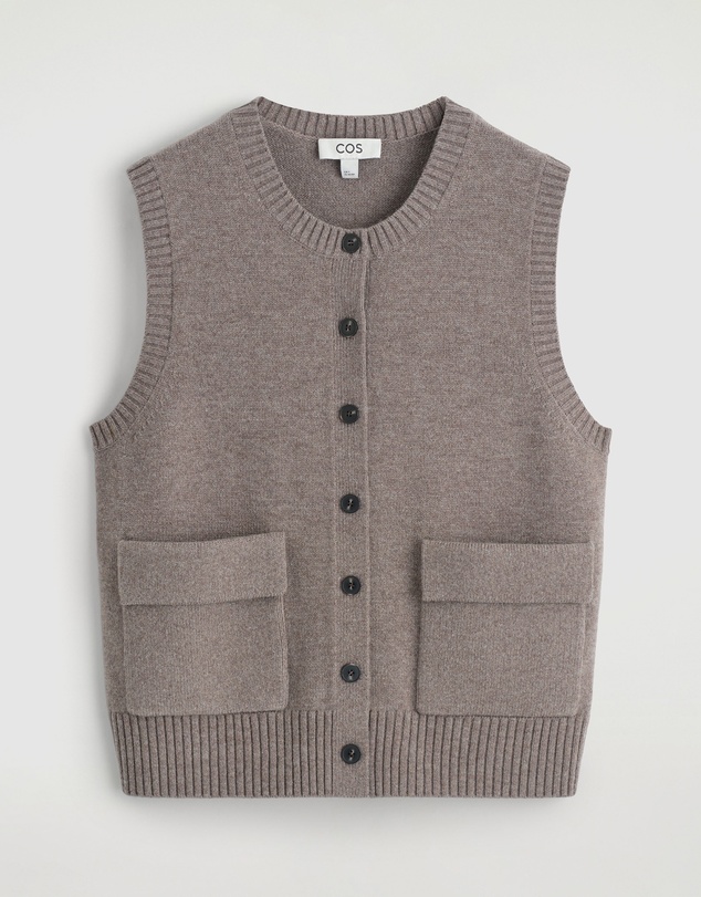 COS - Merino Wool Buttoned Vest