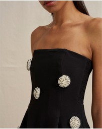 BY JOHNNY. - Priscilla Pearl Strapless Mini Dress