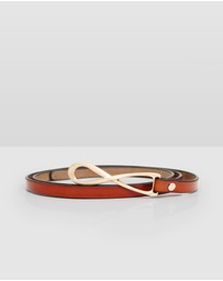 Belle & Bloom - London Mood Leather Tie Belt