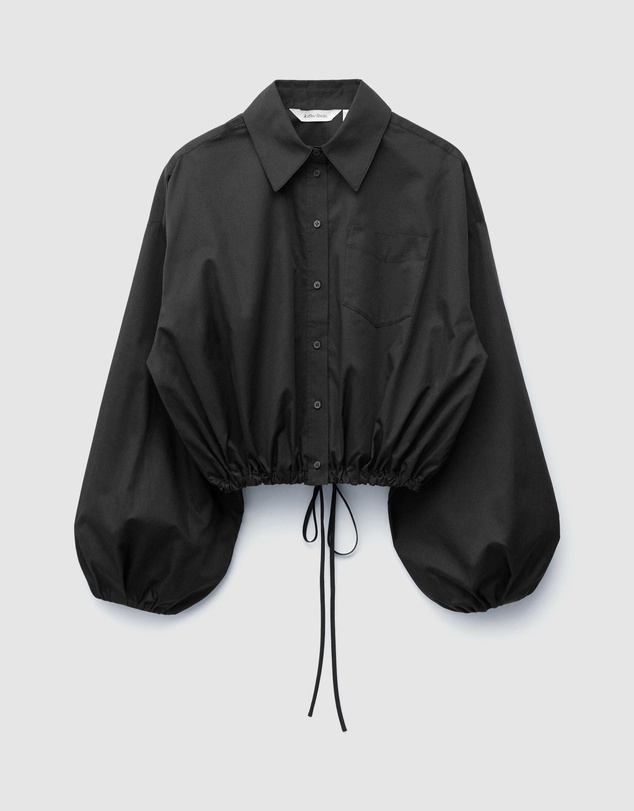 & Other Stories - Cropped Drawstring Shirt