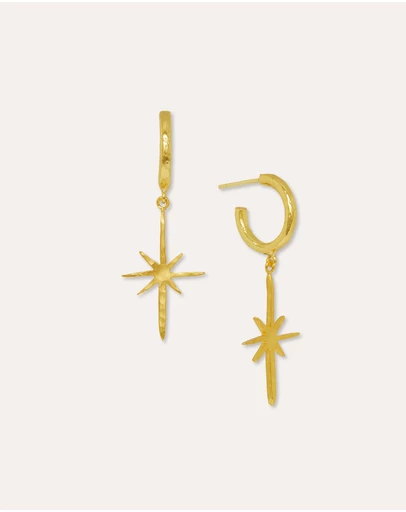 Ottoman Hands - Northern Star Hoop Earrings