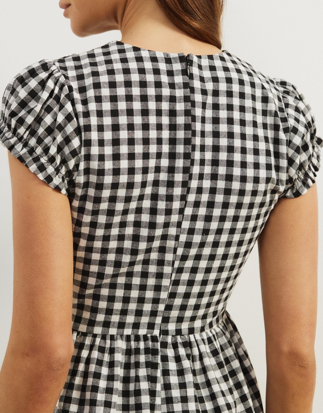 Atmos&Here - Bell Gingham Mini Dress