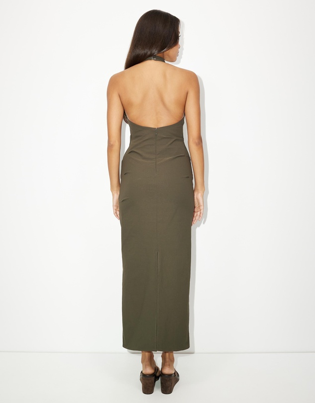 Dazie - Bonnie Maxi Ruched Halter Dress