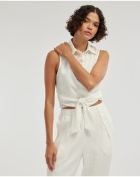Amelius - Naomi Wrap Crop Shirt