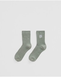 Country Road - Rib Quarter Crew Sock