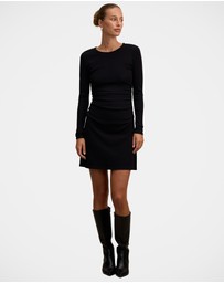 Forever New - Ash Long Sleeves Ribbed Mini Dress