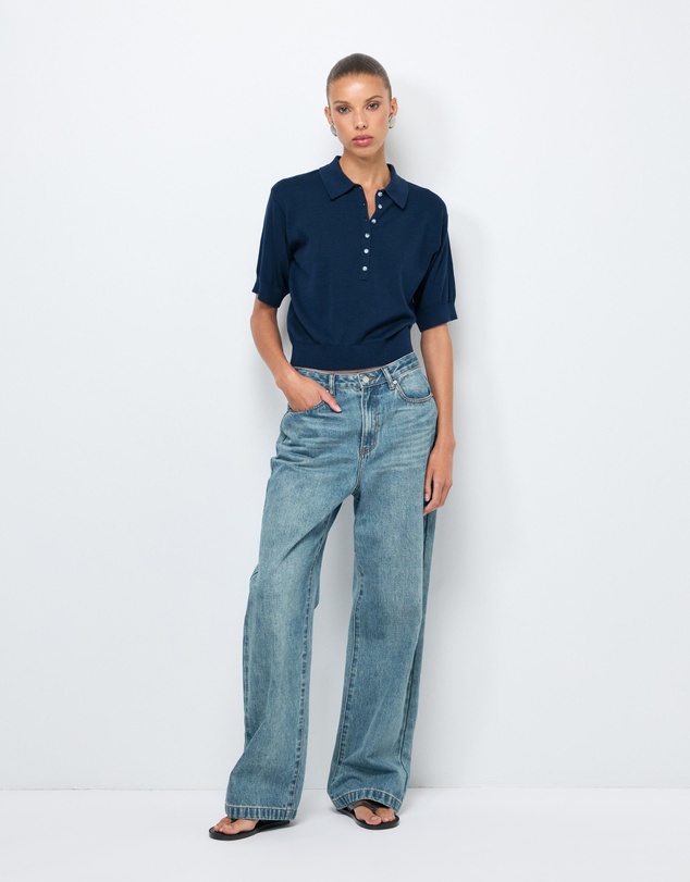 AERE - Abbey SS Knit Polo