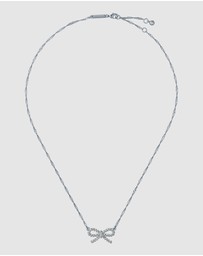 Ted Baker - RIBAH: Crystal Ribbon Bow Pendant Necklace