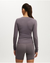 Cotton On Body Active - Ultra Soft Plunge Front Long Sleeve
